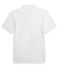 Polo Ralph Lauren Boy's Embroidered Cotton Mesh Polo Shirt Beach Big Kid White