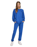 Calvin Klein Women's Performance Embroidered Shine Logo Joggers  Blue NWT
