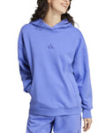 Adidas Women's All Season Boyfriend Fleece Embroidered Pullover Hoodie Large NWT