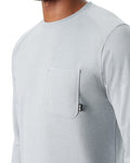 BASS OUTDOOR Men's Ribbed Basic Long Sleeve T-Shirt Quarry Medium MSRP $49