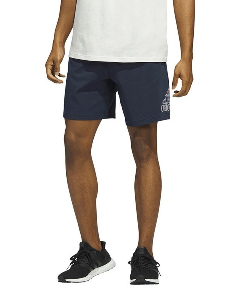 adidas Men's 7" Logo  Essentials Americana Jersey Shorts Legend Ink 2XL NWT