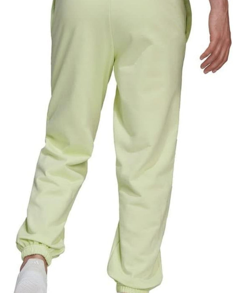 adidas mens Essentials Feelvivid Cotton Fleece Straight Leg Sweatpants 2XL Lime