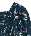 Aqua Girls Floral Printed Top Big Kid 100% Exclusive Shirt Color Green New