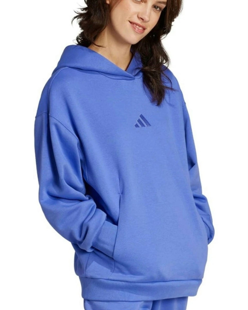 Adidas Women's All Season Boyfriend Fleece Embroidered Pullover Hoodie Large NWT
