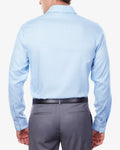Calvin Klein Men's Slim Fit Non Iron Stretch Steel + Dress Shirt French Blue M