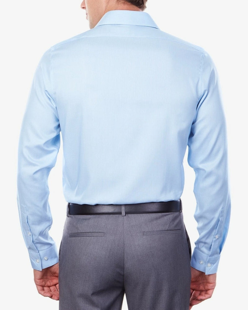 Calvin Klein Men's Slim Fit Non Iron Stretch Steel + Dress Shirt French Blue M