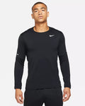 Nike Men's Element Dri-FIT Running Long Sleeve Crewneck Top UPF 40 T-Shirt Black