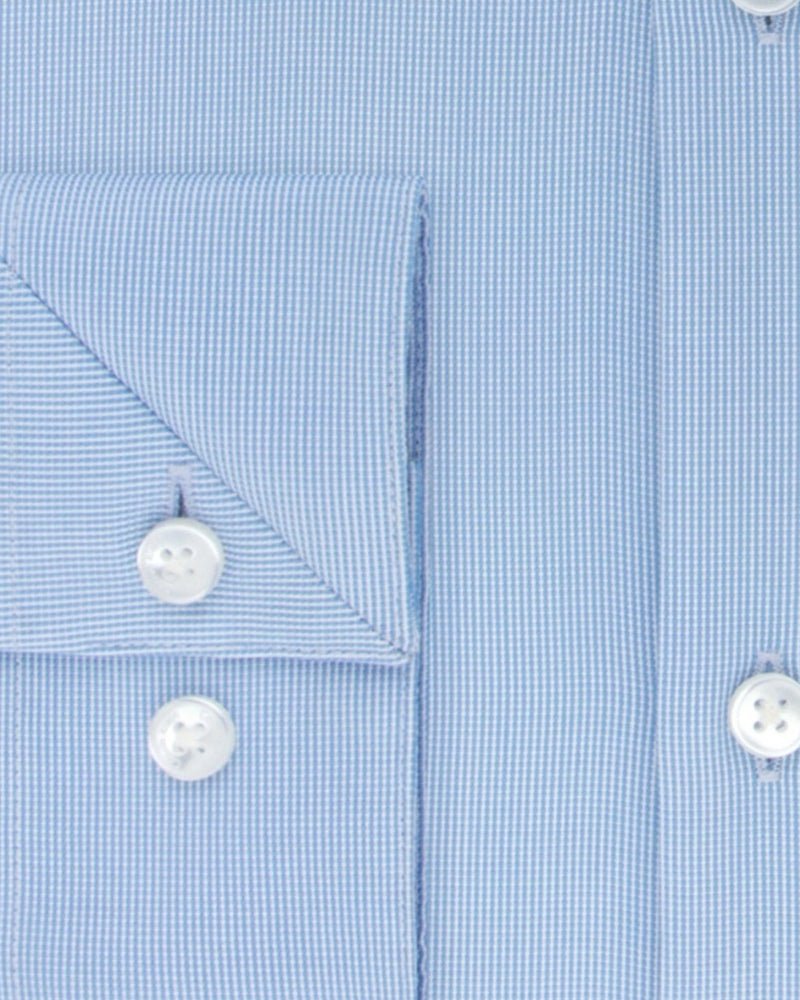 Calvin Klein Men's Slim Fit Non Iron Stretch Steel + Dress Shirt French Blue M
