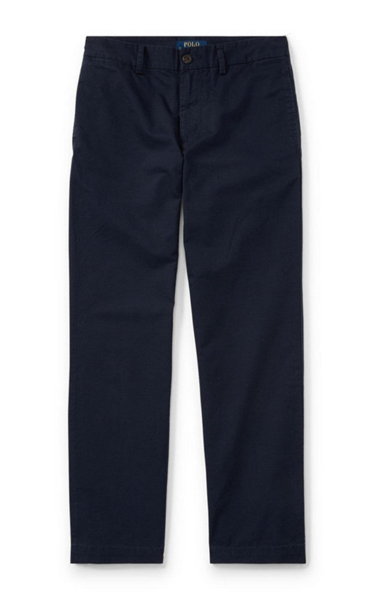 Polo Ralph Lauren Big Boys Straight Fit Stretch Twill Pant Navy Size 16 NWT