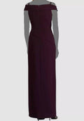 Lauren Ralph Lauren Women's  Embellished Strap Off The Shoulder Gown Dress 16 