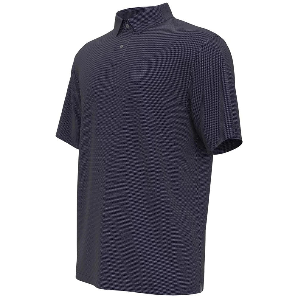 PGA TOUR Men's Birdseye Textured Polo Performance Golf Shirt Peacoat NWT