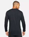 Nike Men's Element Dri-FIT Running Long Sleeve Crewneck Top UPF 40 T-Shirt Black