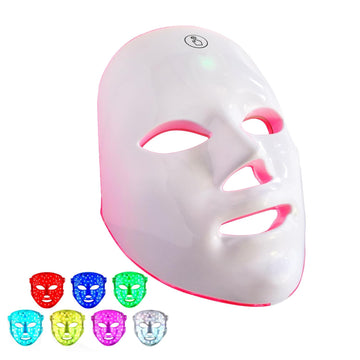 7+1 Colors LED Facial Skin Care Mask + get 3 Pack Face Serum Set FREE