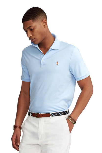 Polo Ralph Lauren Mens Classic Fit Soft Cotton Polo Shirt Elite Blue Medium NWT