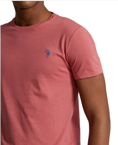 New Polo Ralph Lauren Men's Red Classic Fit Jersey Crew Neck T-Shirt Size S $55
