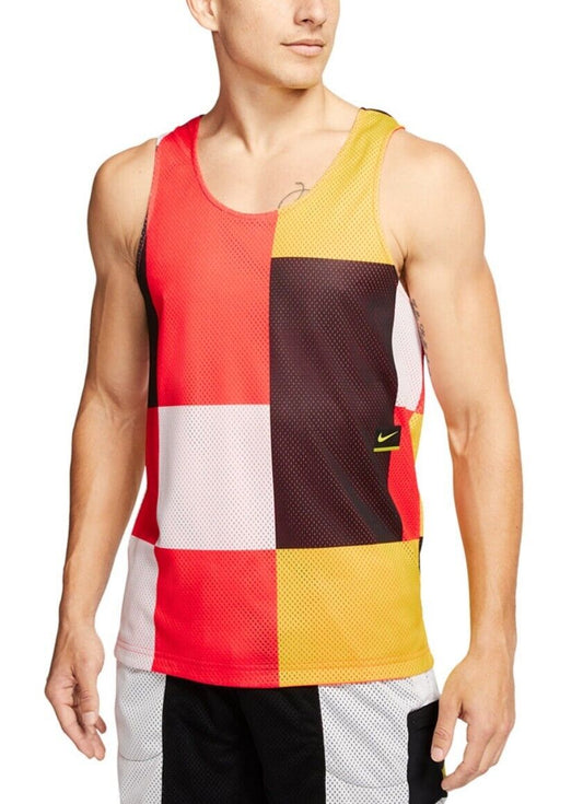 New Nike Men's Dry Reversible Block Mesh Training Large Tank Top CJ4744 644 NWT