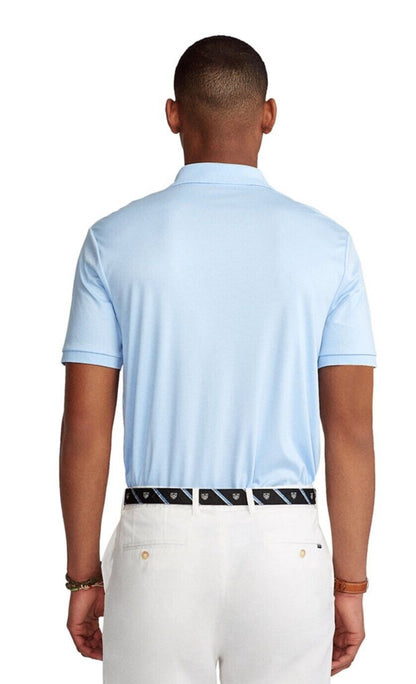 Polo Ralph Lauren Mens Classic Fit Soft Cotton Polo Shirt Elite Blue Medium NWT