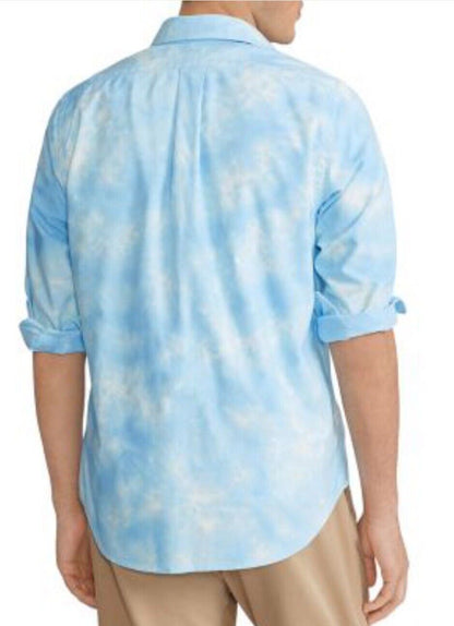 Polo Ralph Lauren Men's Classic Fit Oxford Tie Dyed Shirt Blue Size S NWT $168