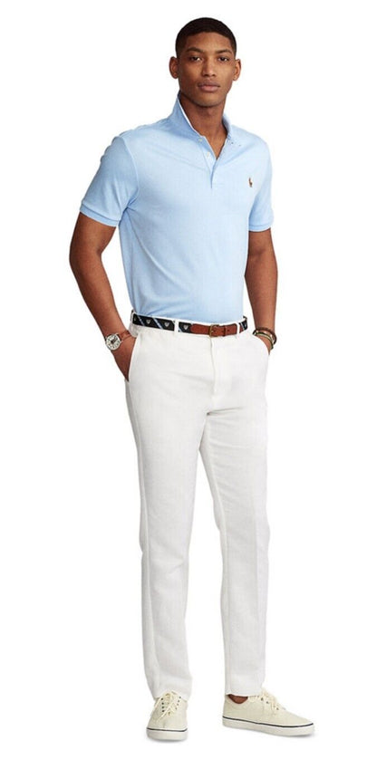 Polo Ralph Lauren Mens Classic Fit Soft Cotton Polo Shirt Elite Blue Medium NWT