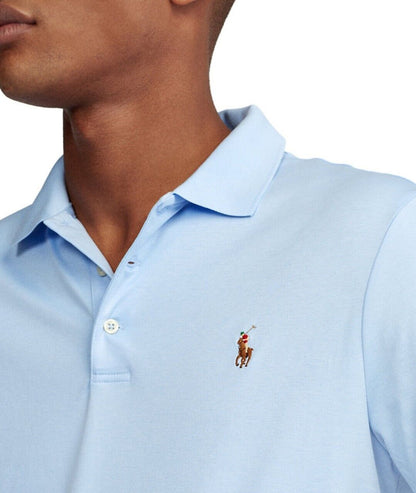 Polo Ralph Lauren Mens Classic Fit Soft Cotton Polo Shirt Elite Blue Medium NWT