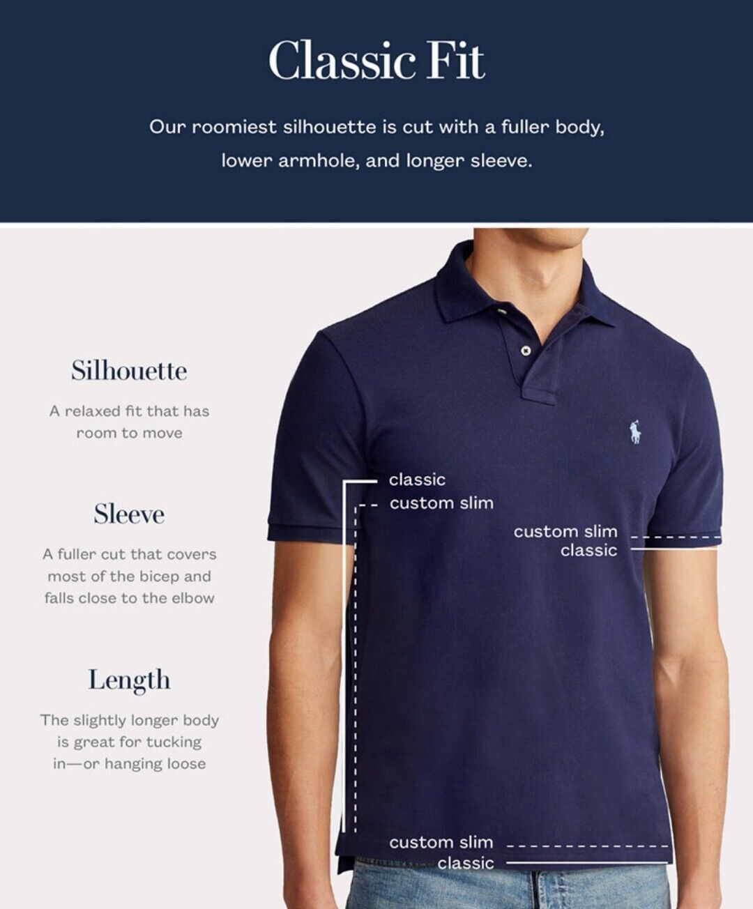 Polo Ralph Lauren Mens Classic Fit Soft Cotton Polo Shirt Elite Blue Medium NWT